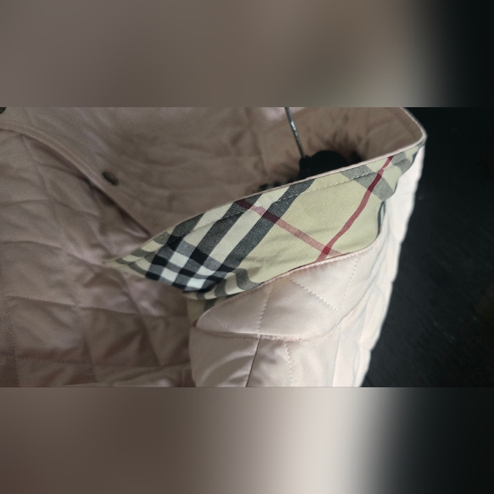 Burberry PINK Nova Check Quilted Jacket - Picture 14 of 14